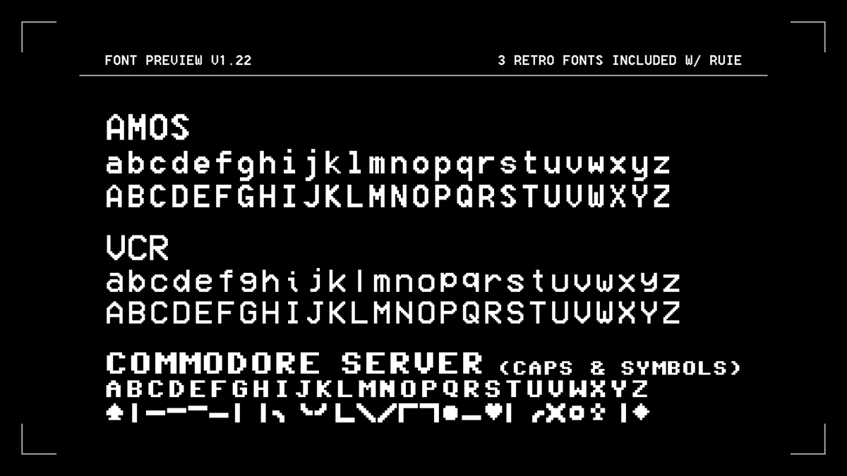Retro UI Elements: 50+ Modular UI Elements & 3 Retro Fonts - MEGAKRUNCH